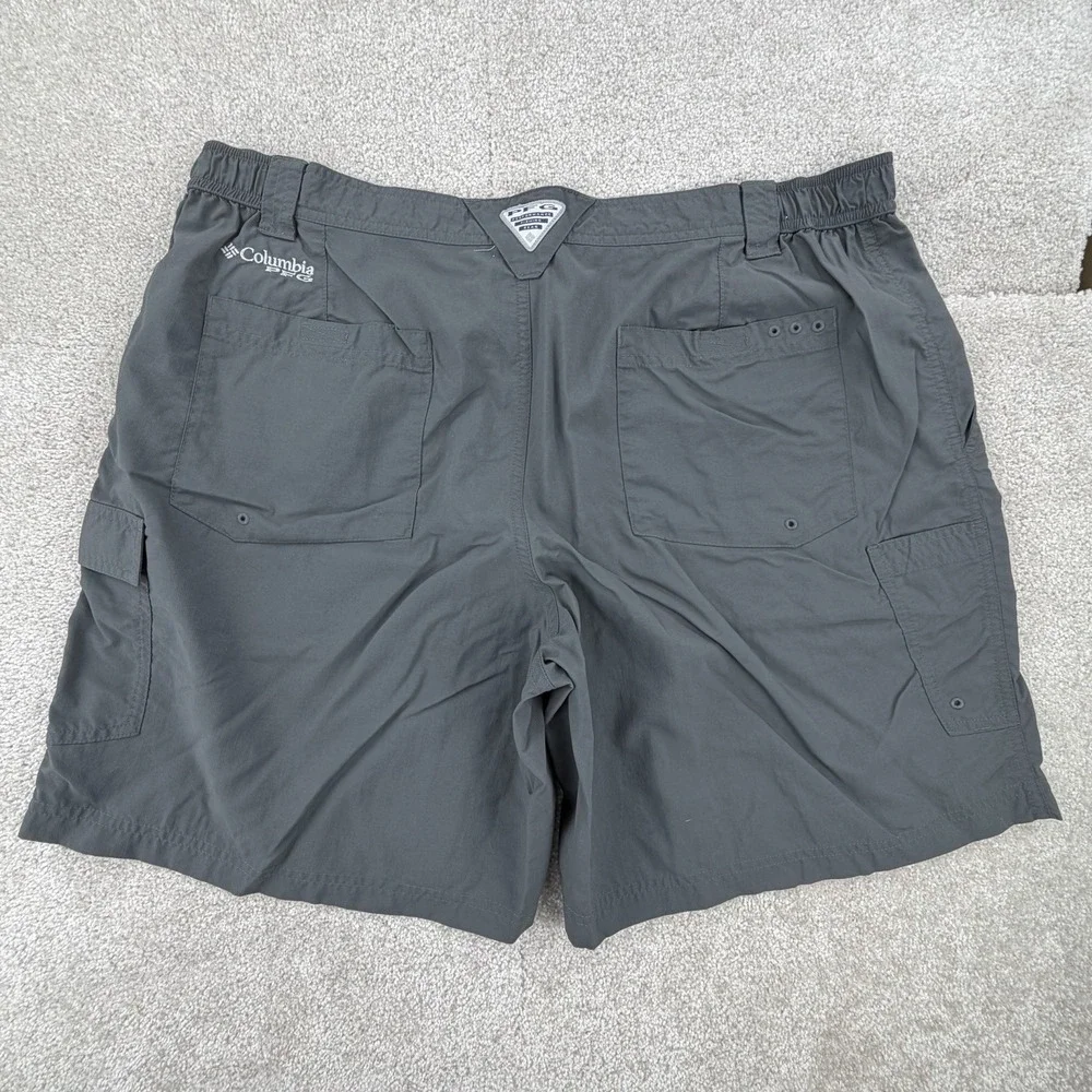 Columbia Shorts Mens 40 Gray PFG Cargo Hiking Lightweight Relaxed 8